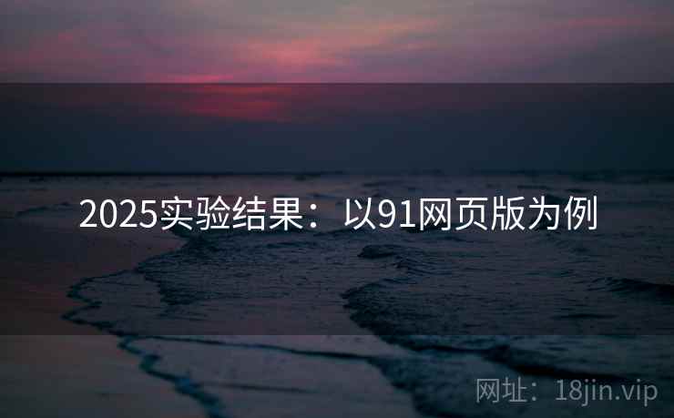 2025实验结果：以91网页版为例