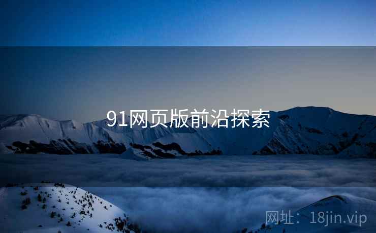 91网页版前沿探索