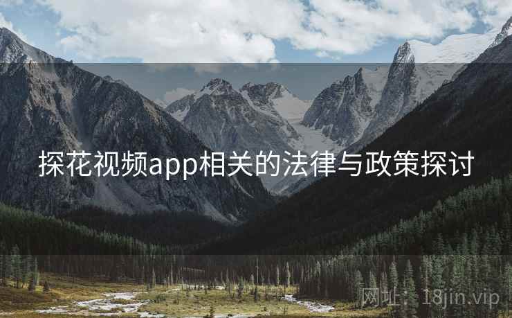 探花视频app相关的法律与政策探讨