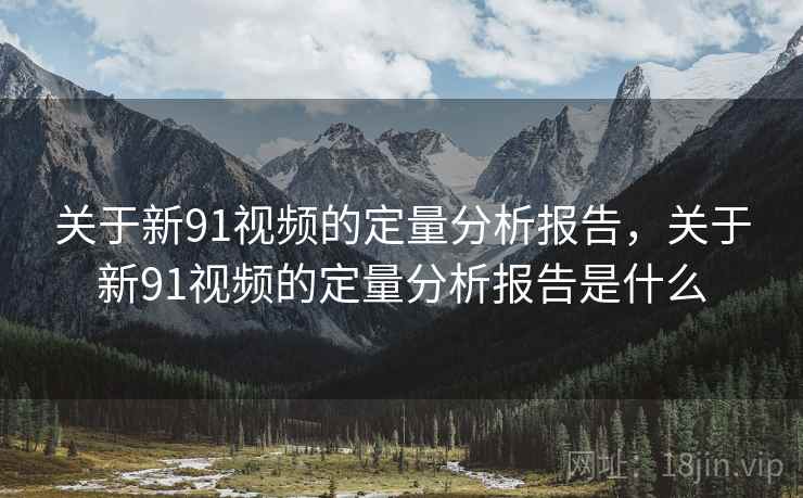 关于新91视频的定量分析报告，关于新91视频的定量分析报告是什么