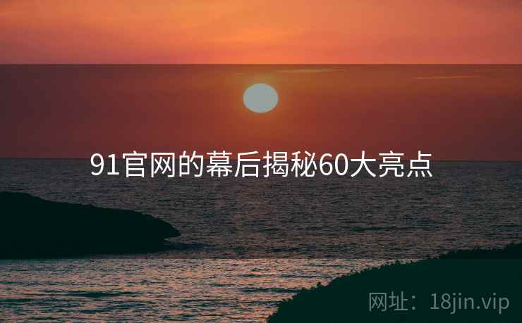 91官网的幕后揭秘60大亮点