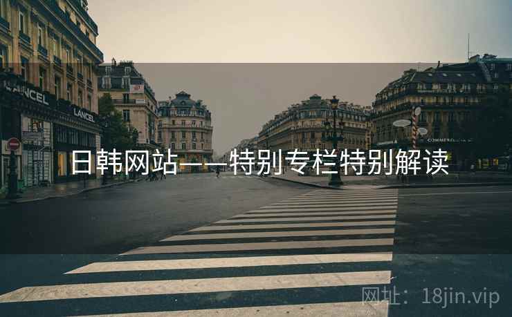 日韩网站——特别专栏特别解读