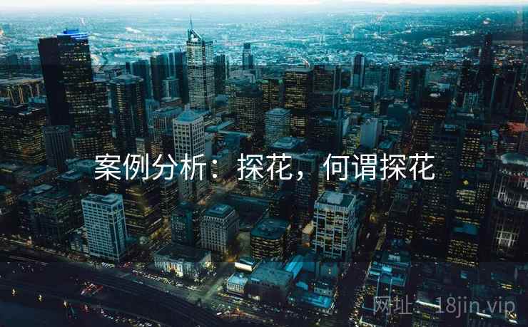 案例分析：探花，何谓探花