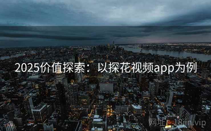 2025价值探索：以探花视频app为例